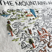 The Mountains Are Calling Tote Bag Embroidery Kit