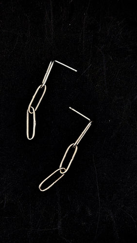 Paperclip Chain Earrings
