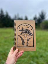 Amanita block print notebook: Paperback / Unlined