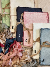 Handmade Deckled Edge Paper Bundles: Moss Green