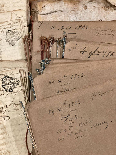 Antique 1860's French Calligraphy Pages