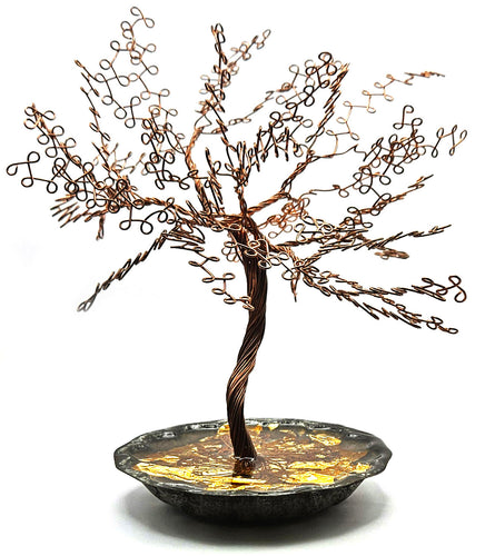 Gold Leaf and Wire Tree