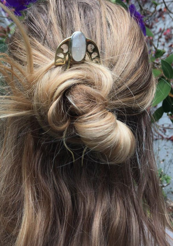 Moonstone Hairpin