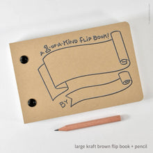 Draw-Your-Own Flip Book + Pencil: Blue Raspberry