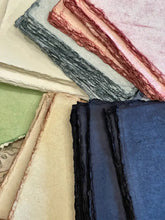 Handmade Deckled Edge Paper Bundles: Moss Green