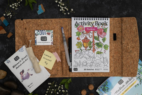 Meditative with Art Kit - Watercolor | Floral | Unwind | Relax
