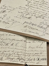 Antique 1860's French Calligraphy Pages
