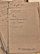 Antique 1860's French Calligraphy Pages
