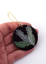 Fir Needles on Black Ornament