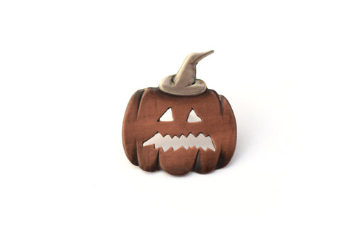 Worried Pumpkin Pin