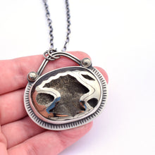 Pyritized Ammonite and Sterling Silver Statement Necklace