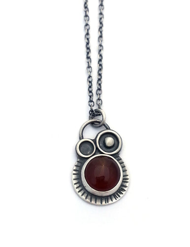 Carnelian Orbital Necklace