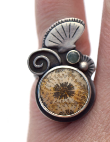 Seaside Statement Ring. Size 6.5