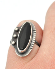 Black Onyx Ring, Size 6