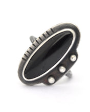 Black Onyx Ring, Size 6