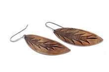 Brass Leaf Earrings
