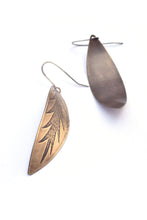 Brass Leaf Earrings