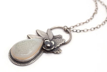 Botanical Pendant, Agate Druzy